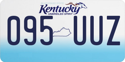 KY license plate 095UUZ