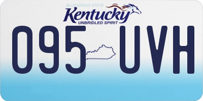 KY license plate 095UVH