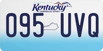 KY license plate 095UVQ