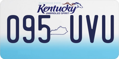 KY license plate 095UVU