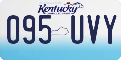 KY license plate 095UVY