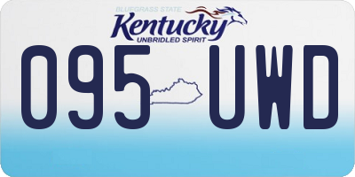 KY license plate 095UWD