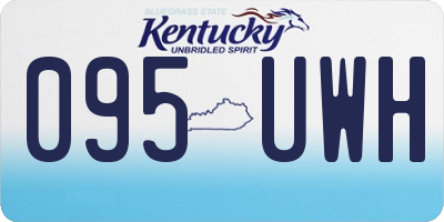 KY license plate 095UWH