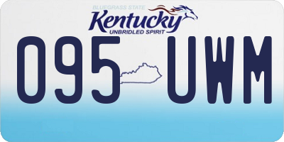 KY license plate 095UWM