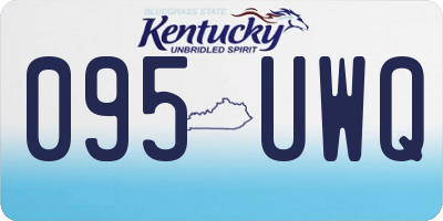 KY license plate 095UWQ