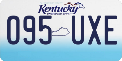 KY license plate 095UXE