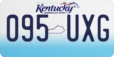 KY license plate 095UXG