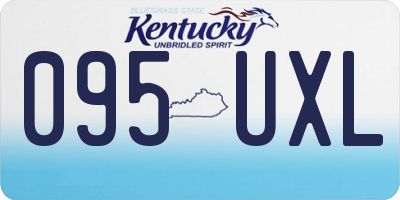 KY license plate 095UXL