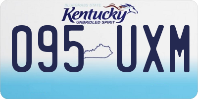 KY license plate 095UXM