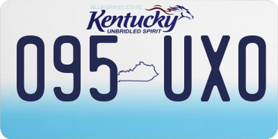 KY license plate 095UXO