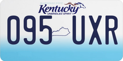 KY license plate 095UXR