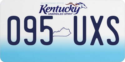 KY license plate 095UXS