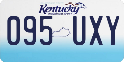 KY license plate 095UXY