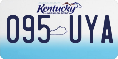 KY license plate 095UYA