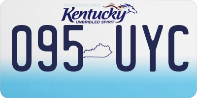 KY license plate 095UYC