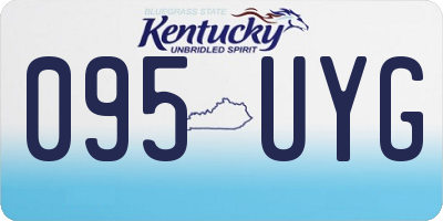 KY license plate 095UYG