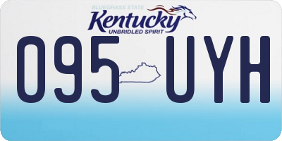 KY license plate 095UYH