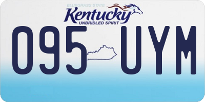 KY license plate 095UYM