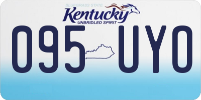 KY license plate 095UYO