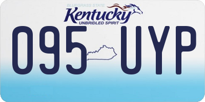 KY license plate 095UYP