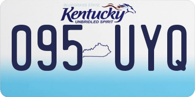 KY license plate 095UYQ