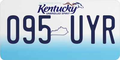 KY license plate 095UYR