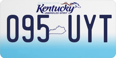KY license plate 095UYT