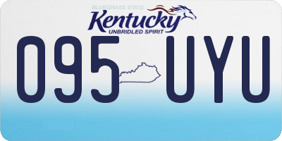 KY license plate 095UYU