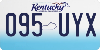 KY license plate 095UYX