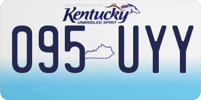 KY license plate 095UYY