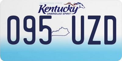 KY license plate 095UZD