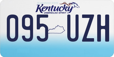 KY license plate 095UZH