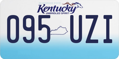 KY license plate 095UZI