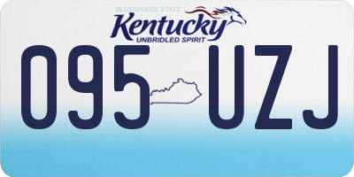 KY license plate 095UZJ
