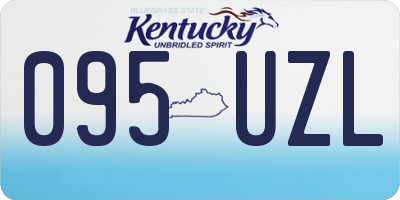KY license plate 095UZL