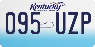 KY license plate 095UZP