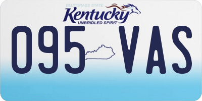 KY license plate 095VAS