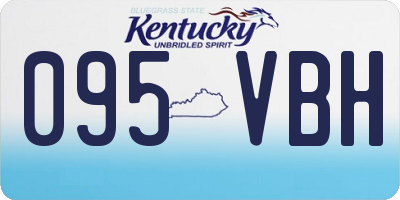 KY license plate 095VBH