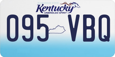 KY license plate 095VBQ