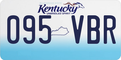KY license plate 095VBR