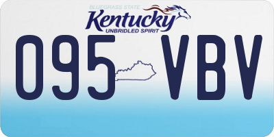 KY license plate 095VBV