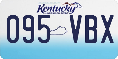 KY license plate 095VBX