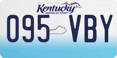KY license plate 095VBY