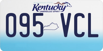 KY license plate 095VCL