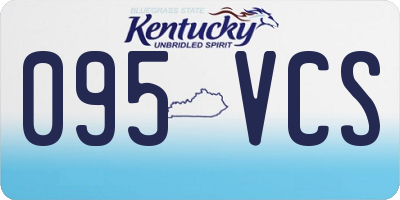 KY license plate 095VCS