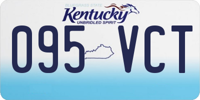 KY license plate 095VCT
