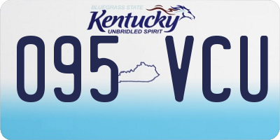 KY license plate 095VCU