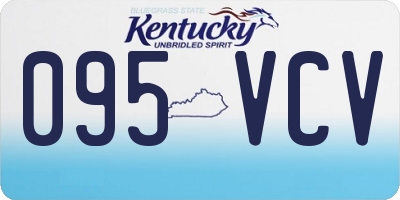 KY license plate 095VCV