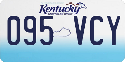 KY license plate 095VCY