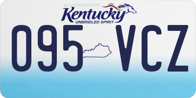 KY license plate 095VCZ